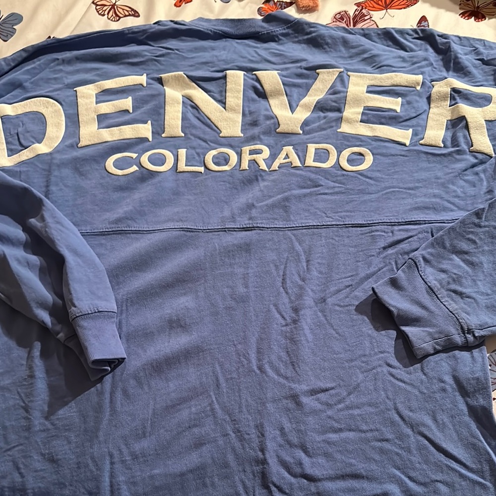 Denver Colorado Blue Long Sleeve Tee